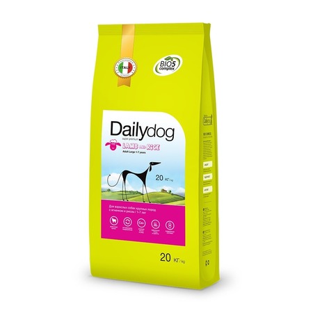 Dailydog Adult Large Breed Lamb and Rice сухой корм для собак крупных пород, с ягненком и рисом Основное Превью