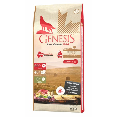 Genesis Pure Canada Shallow Land Soft сухой корм для взрослых собак с ягненком Основное Превью