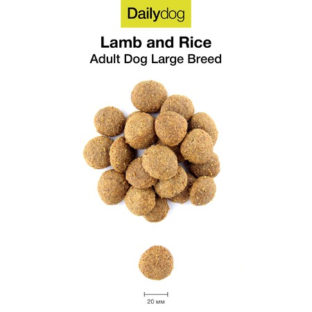 Dailydog Adult Large Breed Lamb and Rice сухой корм для собак крупных пород, с ягненком и рисом Гранулы Превью